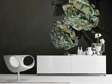 HERA - Panoramic wallpaper with floral pattern by Inkiostro Bianco - view 2